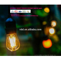 LST-184 String Lights with Clear Bulbs, UL listed Backyard Patio Lights, Colgante para interior / exterior String Light